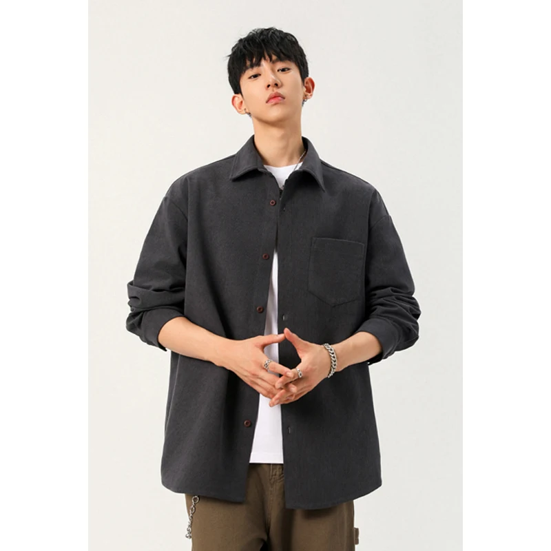 남성용 셔츠형 코듀로이 상의, 깃이 있는 디자인, 단일 - Corduroy Button Up Shirt Men 리뷰 및 가격