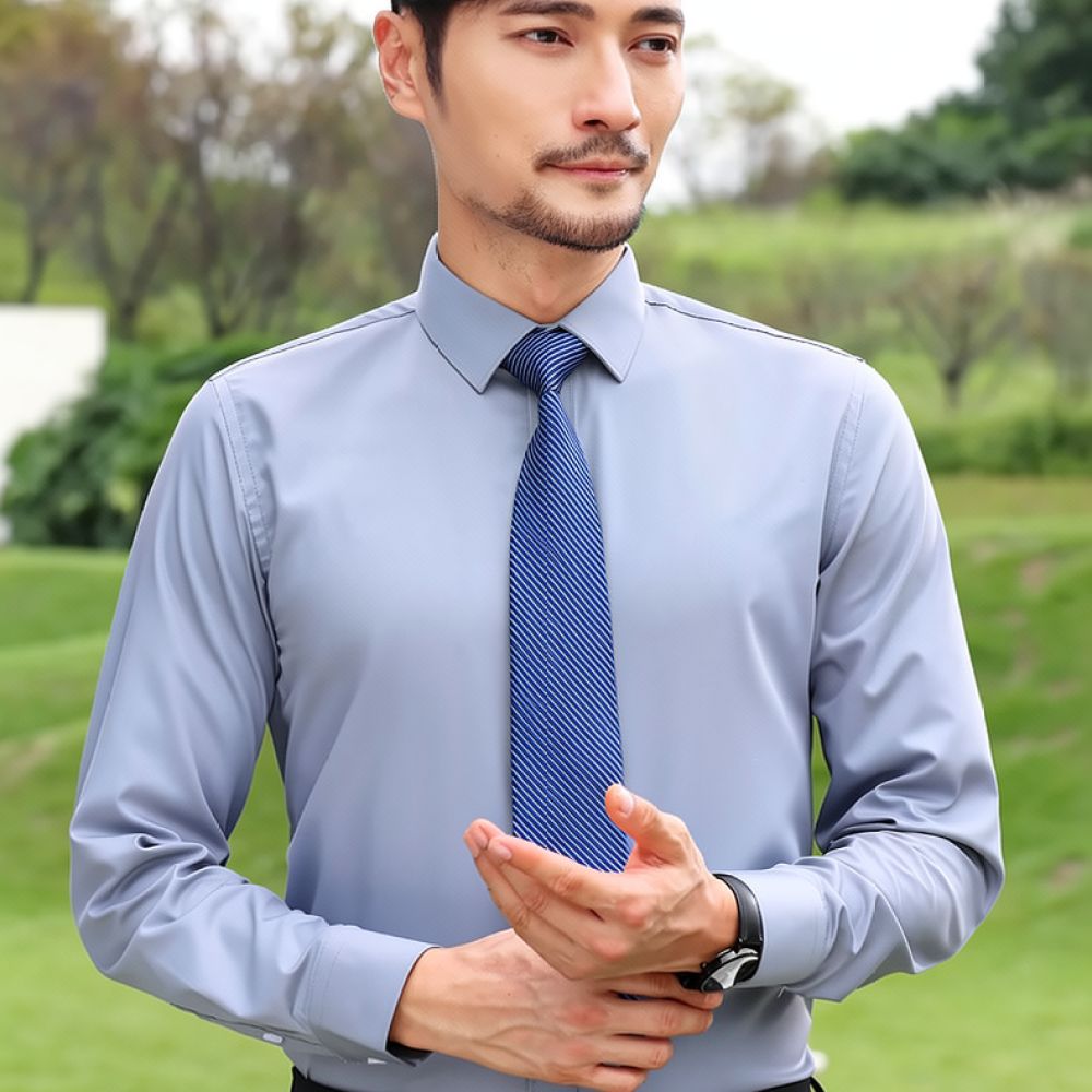남성용 긴팔 셔츠, 대나무 섬유 소재, 통기성, 항균  - Breathable Bamboo Fiber Shirt Non Iron 리뷰 및 가격